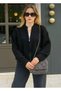 Dgn's Soft Textured Zip-Up Women's Knitwear Cardigan - Jacket