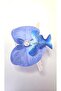 Orchid Flower Pearl Clasp 10 cm Double Sided Light Blue Color 1 Piece - 8