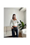 Women's U Neck Diving Fabric Crop Blouse - 2