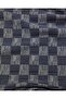 42% Acrylic 35% Synthetic 22% Cotton 1% Elastane Checkerboard Pattern Blue Gray Shawl Width: 120 - 5
