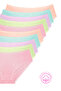 1506 Heart Patterned 100% Cotton 10-Piece Women's Bato Panties Pack - 4