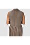 Mink High Neck Skirt Ruffled Long Dress - 8