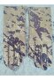 قفازات جلد الخروف ذات اللون الذهبي