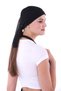 Black Unisex Chef Chef Kitchen Bandana with Mesh Top - 2