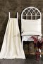 3 Piece Cotton Duffle Pique Bedspread and Decorative Pillowcase Set Cream