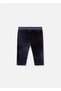 Baby Girl Velvet Tights Navy Blue 727 - 2