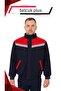 معطف عمل عاكس باللون الأزرق الداكن 7-7 Gabardine Im Model معطف عمل مبطن بالصوف