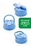 Stainless 304 Steel Water Bottle Motivational Water Bottle with Straw 304 Steel Water Bottle Blue 750 ml 1156 - 6