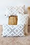 Bohemian Special Design Punch Punch Pattern Decorative Rectangular Throw Pillow Case Mila Gray - 3