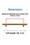 Furniture Handle Kitchen Cupboard Drawer Cabinet Door Knobs Gold Golden 224 mm 22.4 cm Metal (5 Pieces) - 2