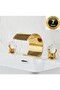 Bathroom Sink Bathtub Jacuzzi Faucet Built-In Gold Color New Stone Model Waterfall 7 Years Warranty