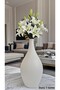 Nordic Style Bohemian Trend Hitit White Vase 32 cm