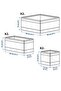 Premium Product Durable Sturdy Stylish Design Fabric Closet Drawer Organizer 6 Piece Bin Set Skubb - 4