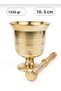 Brass Bronze Alloy Gold Mortar 10.5 cm 1250 Gr – Hand Forged Spice Mortar - 3