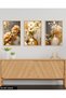 Flowers in a Vase 3 Piece Wooden Framed Painting