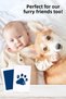 Yellow-Navy Blue Baby Hand Footprint Set, Non-Toxic Printing Kit, Does Not Contact Baby's Skin with Ink - 6