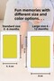 Non-Contact Baby Hand Footprint Printing Kit with Yellow Ink, Baby Shower, Gender Reveal Party Favors - 4