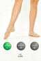 Women's Bamboo Anti-Slip Pilates Socks - Black Color Yoga & Fitness Sports Socks with Abs Sole 3-Pack - 3