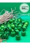 22 mm Green Wooden Beads (50 Gr 13 Pieces) Wide Hole Diameter 8 mm Macrame Bag Bracelet Jewelry Colorful