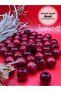 26 mm Red Wooden Beads (10 Pieces) Wide Hole Diameter 10 mm Macrame Bag Bracelet Jewelry Colorful