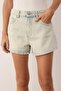 Açık Mavi Yüksek Bel Mini Denim Şort TWOSS24SR00174 - 3