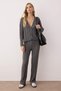Anthracite V-Neck Cardigan-Pants Knitwear Bottom - Top Set Twoaw26Au00032 - 2