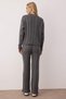 Anthracite V-Neck Cardigan-Pants Knitwear Bottom - Top Set Twoaw26Au00032 - 4
