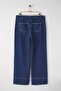 Mavi Yüksek Bel Dikiş Detaylı Geniş Paça Büyük Beden Wide Leg Jeans TBBAW26CJ00017 - 6