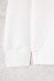 Ekru Oversize/Bol Kesim Nakışlı Kalın İçi Polarlı Örme Sweatshirt TBBAW26AO00010 - 7