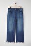 Mavi Yüksel Bel Paçası Destroylu İspanyaol Paça Büyük Beden Flare Fit Jeans TBBAW26CJ00016 - 5