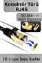 كابل M109F Cat7 بطول 1 متر/نحاس-10 جيجابت في الثانية-Stp/كابل إيثرنت Cat7 بطول 1 متر-50 ميكرون مطلي بالذهب - 3