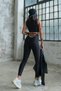 Slim Fit Sports Leggings, Gathering, Low-Cut Design, Extra High Waist - 6