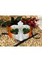 Orange Glittery Plastic Christmas Party Ball Halloween Mask (1 piece) - 2