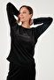 Standard Fit Crew Neck Soft Velvet Pajama Set Pajama Set 6094201 - 3