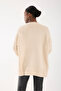 Bow Ribbon Detail Stone Oversized Women's Long Sweater - 5