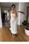 Women's Halter Neck Midi Woven Dress - 3