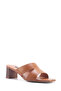 Gigi 5Fx Tan Women's Heeled Slippers - 2