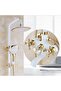 Bathroom Basin Shower Set White/Gold Imported Special Top Quality Production 7 Years Warranty - 5