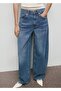 Balloon Jean Pants with Medium Waist
