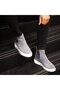 - Gray Suede Leather Eva Sole Unisex Chelsea Boots 102-041-He1065 - 2