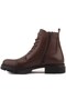 - Brown Leather Zippered Men's Boots 102-206-10052 - 3