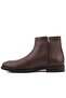 - Brown Leather Zippered Eva Sole Men's Boots 102-3513-115584 - 3