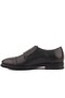 - Black Leather Straw Detailed Men's Casual Shoes 101-4015-01Eva - 3