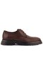 - Brown Leather Lace-Up Men's Casual Shoes 101-7079-H1085