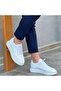 - White Leather Lace-Up Men's Casual Shoes 101-7034-H-1235 - 2