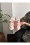Women's Home Slippers Plush Cat Paw Figured Slippers Dowry and Bundle Slippers Do Not Make Noise Thick Sole - 2