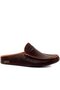 - Brown Leather Men's House Slippers 110-558-E - 2