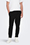 Men's Onslinus Elastic Waist Linen Trousers 22024966 Black