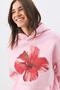 Women's Red Hibiscus Sweatshirt Pink - 2