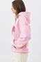 Women's Red Hibiscus Sweatshirt Pink - 4